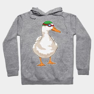Duck Swimming Swimming goggles Hoodie